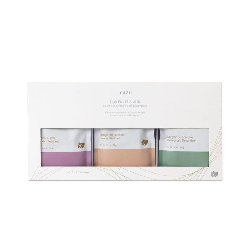 Bath Fizz Trio Set on White 1