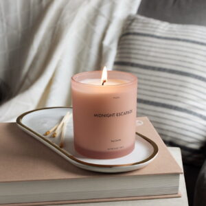 Glass Soy Candle Midnight Escapade